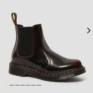 Doc Martens 2976 Cherry Chelsea Boots Arcadia Leather Size 6